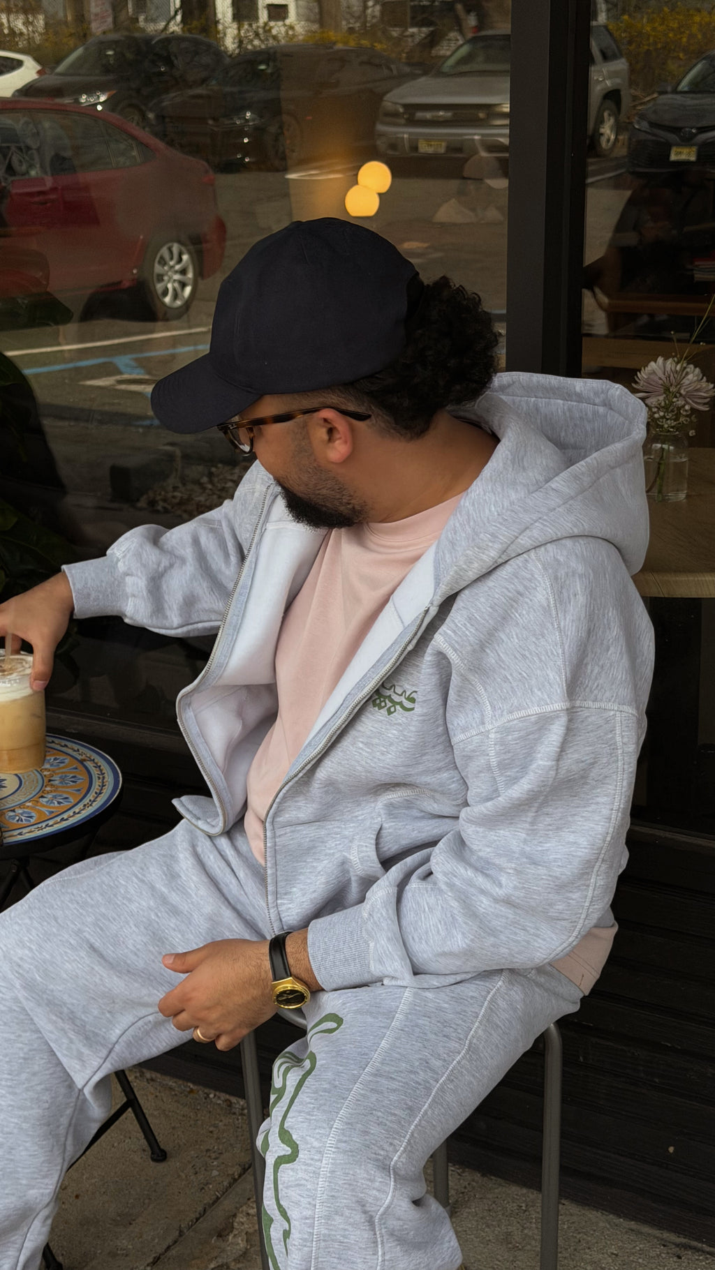 Habibi Fleece Zip Hoodie