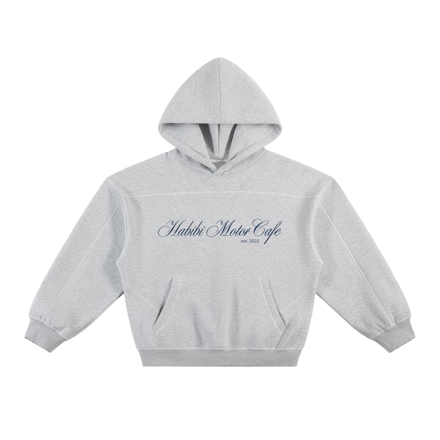 Habibi Stitched Boxy Fleece Hoodie