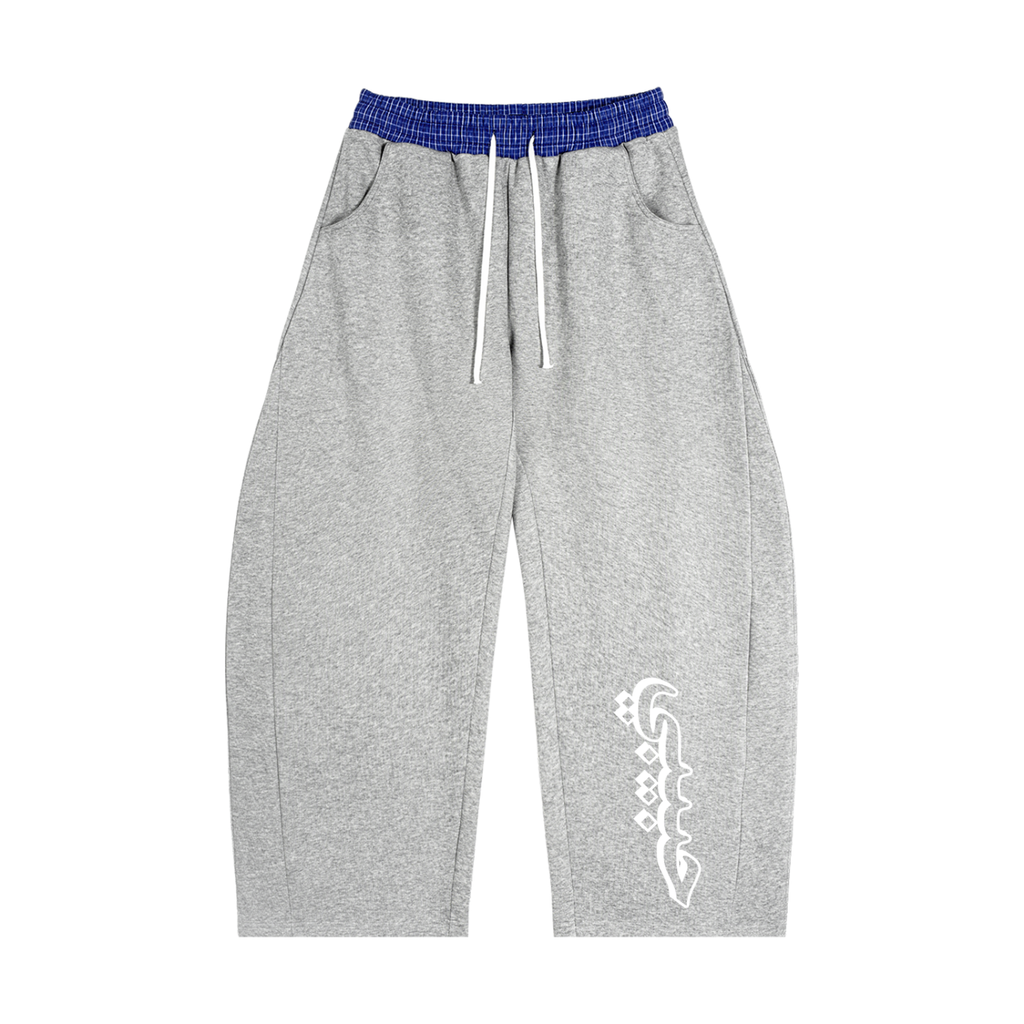 Plaid Barrel Sweatpants