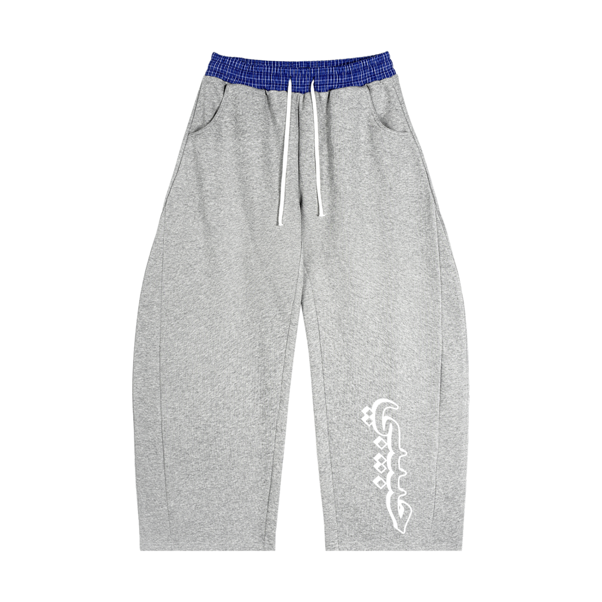 Plaid Barrel Sweatpants