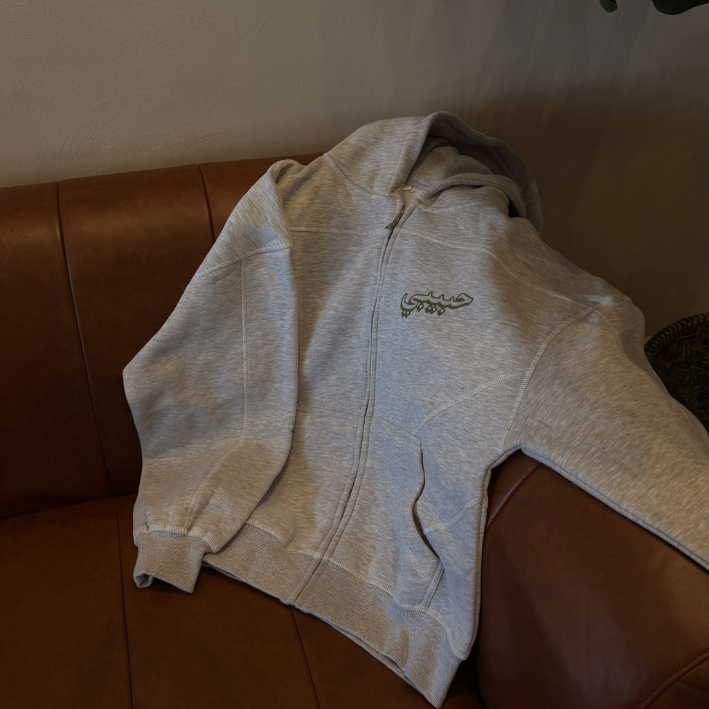 Habibi Fleece Zip Hoodie